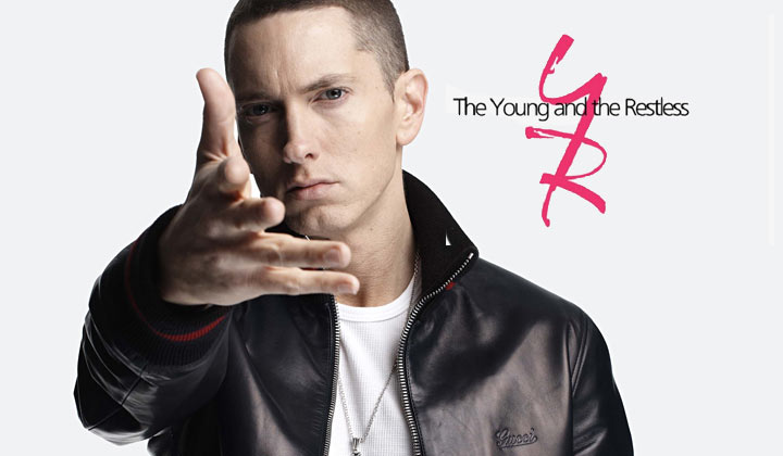 Grammy winner Eminem raps about Y&R stars