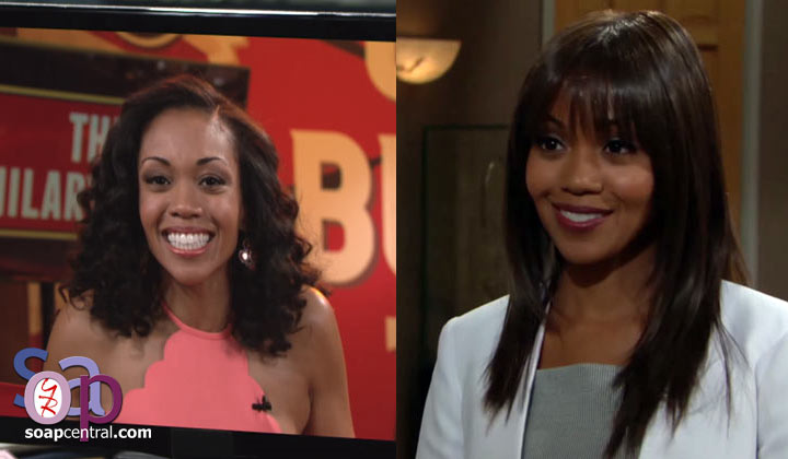 Mishael Morgan reacts to her fun The Young and the Restless twin reveal