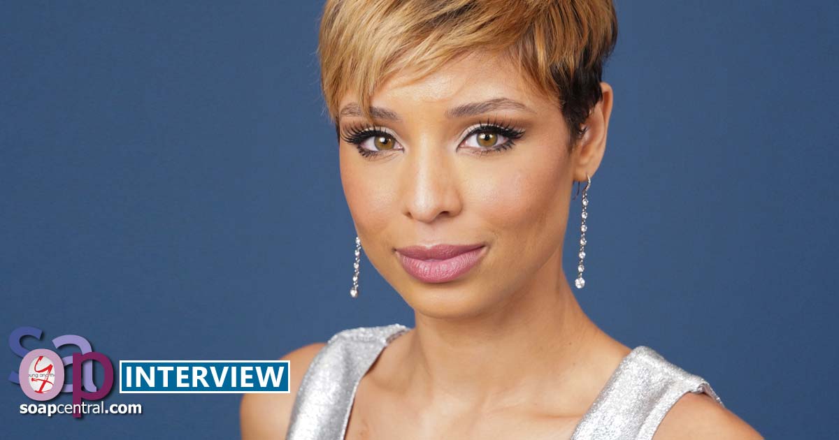 Y&R INTERVIEW: Brytni Sarpy on Elena's budding triangle with Nate and Imani