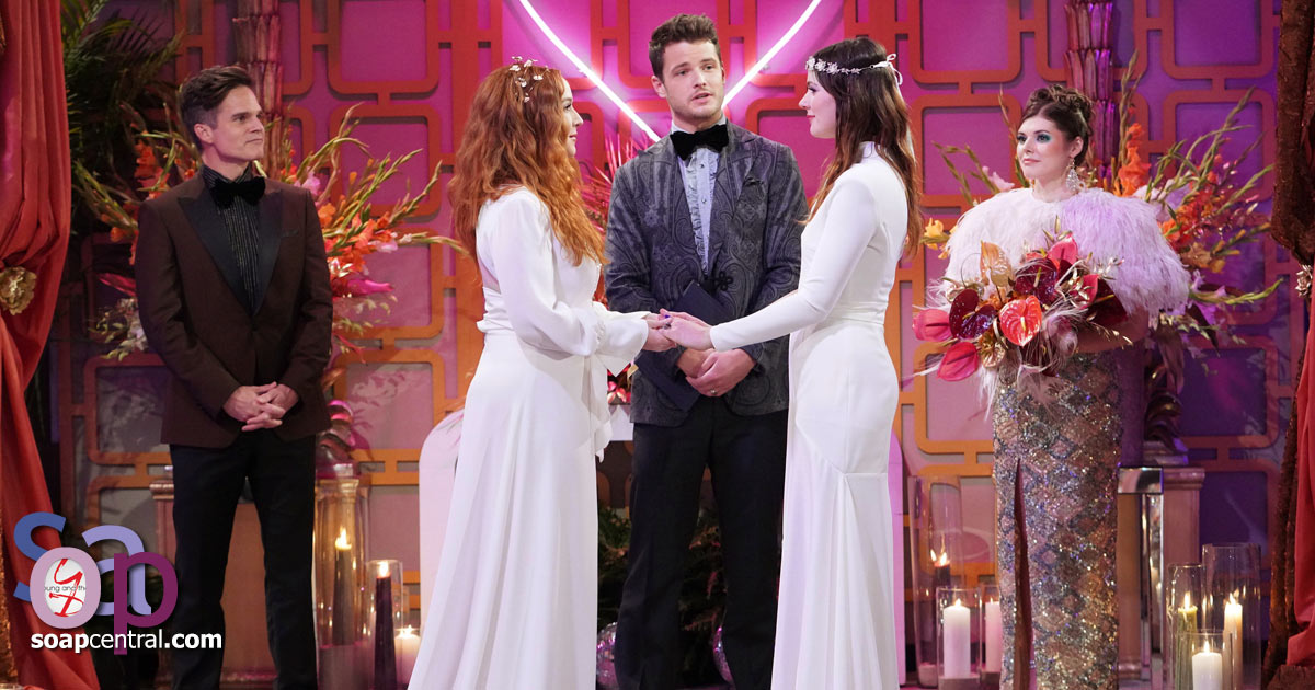 Mariah and Tessa exchange heartfelt wedding vows