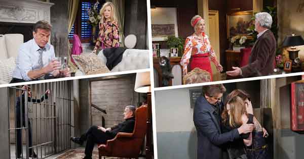 Y&R Week of April 29, 2024: Victoria and Cole rescued Claire. A frustrated Jack joined Nikki on a drunken bender. Nikki agreed to go to rehab. Ashley's alter, Belle, flirted with Alan.