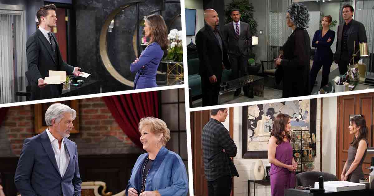 Y&R Week of June 24, 2024: Diane fired Kyle. Lily and Devon clashed over a plan to divide Chancellor-Winters. Mariah and Tessa noticed Sharon's increasingly odd behavior.  Connor suffered a setback.